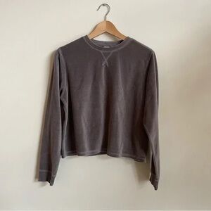 BP Velour Crew Neck Top